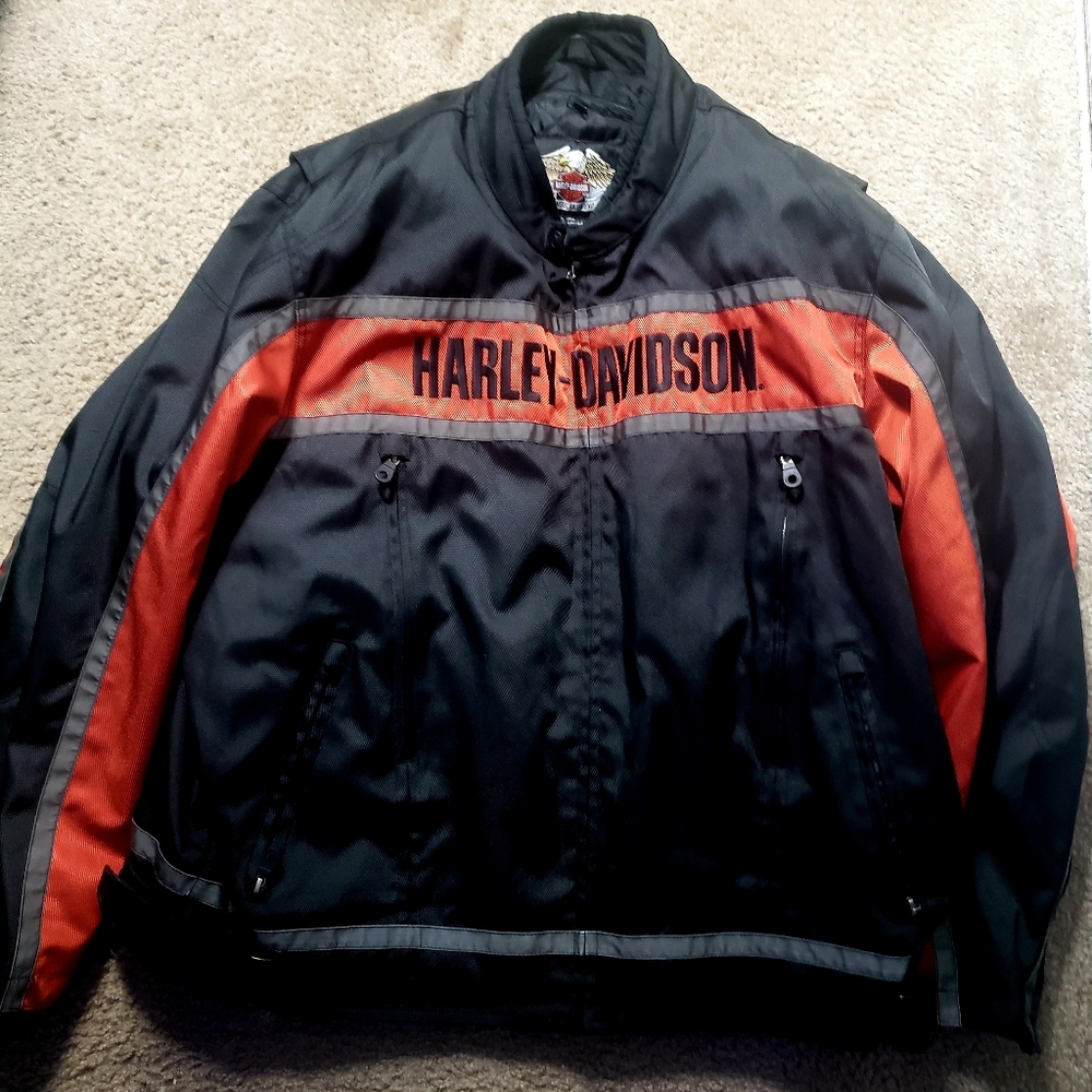 COPY - BNWOT HARLEY DAVIDSON CLASSIC REFLECTIVE RIDING JACKET WITH ARMOR
